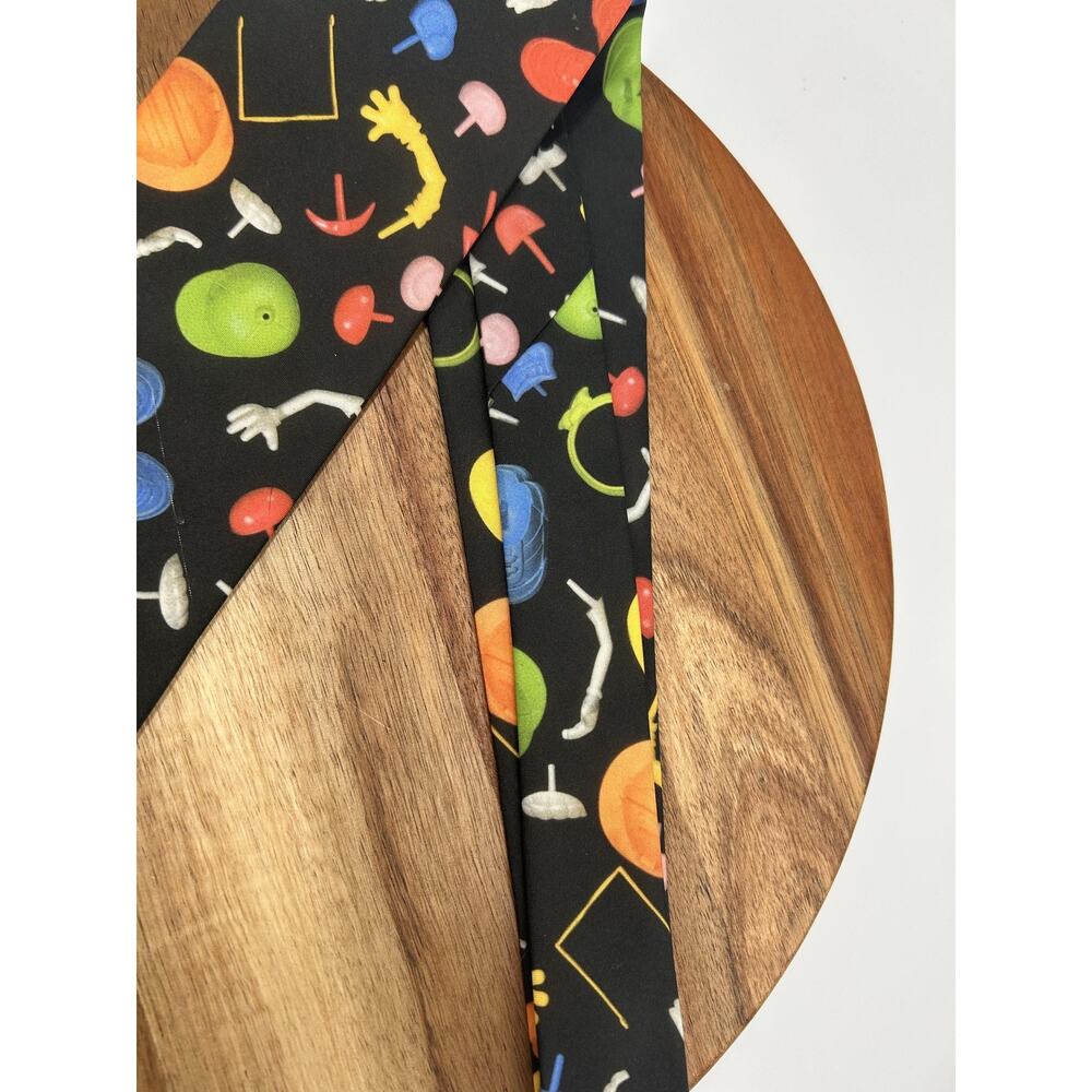 VTG Mr Potato Head Tie Black WallyWear Hasbro 90s Novelty USA Teacher Kidcore - Picture 4 of 10